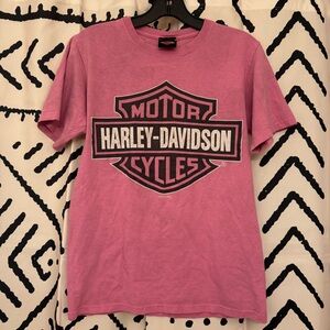Vintage Pink Harley Davidson Shirt